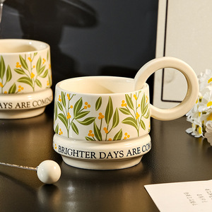 Keramik-Reisebecher 400ml im Amerikanischen Stil Büro-Souvenir-Tasse im Karton - Product Image 4