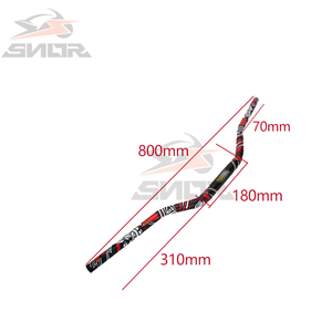 SNOR bonne vente moto 1 1/8 "" Fat Bar 28MM 800mm guidon motif décoratif guidon pinces Pad MX vélo Dirt Bike - Product Image 2