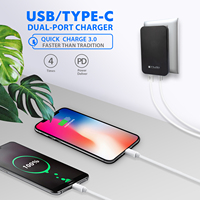 Cargador Rápido GaN Delgado de 30W, Tendencia 2026, 1C1A, Adaptador de Pared Portátil para Uso Diario