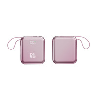 Batterie externe portable 22,5 W à charge rapide avec deux câbles pour iPhone et appareils Android