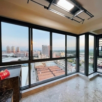 Ventana Abatible de Aleación de Aluminio con Rotura de Puente Térmico DEARHANS, Vidrio Triple Aislante Low-E, Insonorizada, Certificación Energy Star, Magnética