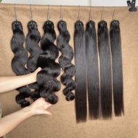 Extensions de cheveux humains naturels à tisser, Grade 15A, vietnamiennes, double tirage, 100% vierges, cuticules alignées, pour tressage, à prix abordable