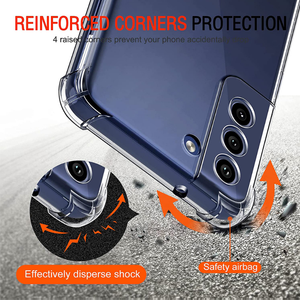 Funda de teléfono de TPU transparente y cristal de 2023mm para <span class=keywords><strong>Samsung</strong></span> Galaxy S23 Ultra S22 S21 Plus, funda de silicona a prueba de golpes, venta al por mayor, 1,5 - Product Image 2