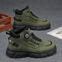 Nouvelle conception 2026, logo personnalisé, usine OEM ODM, bottes de mode souples avec empeigne en maille moutarde, semelle épaisse à crampons et col côtelé