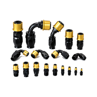 Raccord rapide en aluminium pour course automobile AN4 AN6 AN8 AN10 AN12 AN16 AN20, connecteur de tuyau haute pression pour refroidisseur d'huile de turbo