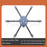 Châssis de drone agricole en fibre de verre 6 axes HTX611 HTX613 HTX614, servos RC longue portée 11/13/14 pouces pour garçons et filles