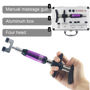 300N pistol pijat tubuh, alat pijat penghilang nyeri terapi koreksi tulang belakang Manual pemijat punggung - Product Image 5