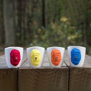 Ins nouveau logo personnalisé à la mode tasse à café et thé en porcelaine blanche cadeau mignon tasse d'escalade en céramique créative et écologique moderne - Product Image 2