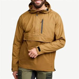 High Quality Autumn Windproof Men's Jacket OEM Service Professional Custom Outdoor Sport Stand Collar Windbreaker Zipper Closure - Product Image 1