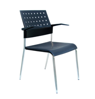 Tabourets de bar hauts fixes en métal en plastique bon marché moderne de pp, chaise haute commerciale de tabouret de bar