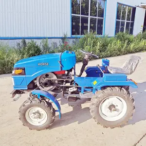 Traktör mini 4x4 4wd çiftlik traktörü bahçe yeke yükleyici ile 4x4 dizel tekerlekli traktör