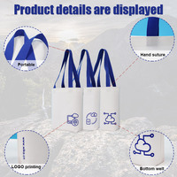 Sac fourre-tout pliable en tissu nylon tendance, imprimé sur mesure, en PP laminé non tissé, recyclable et réutilisable, pour le quotidien – Offre Spéciale