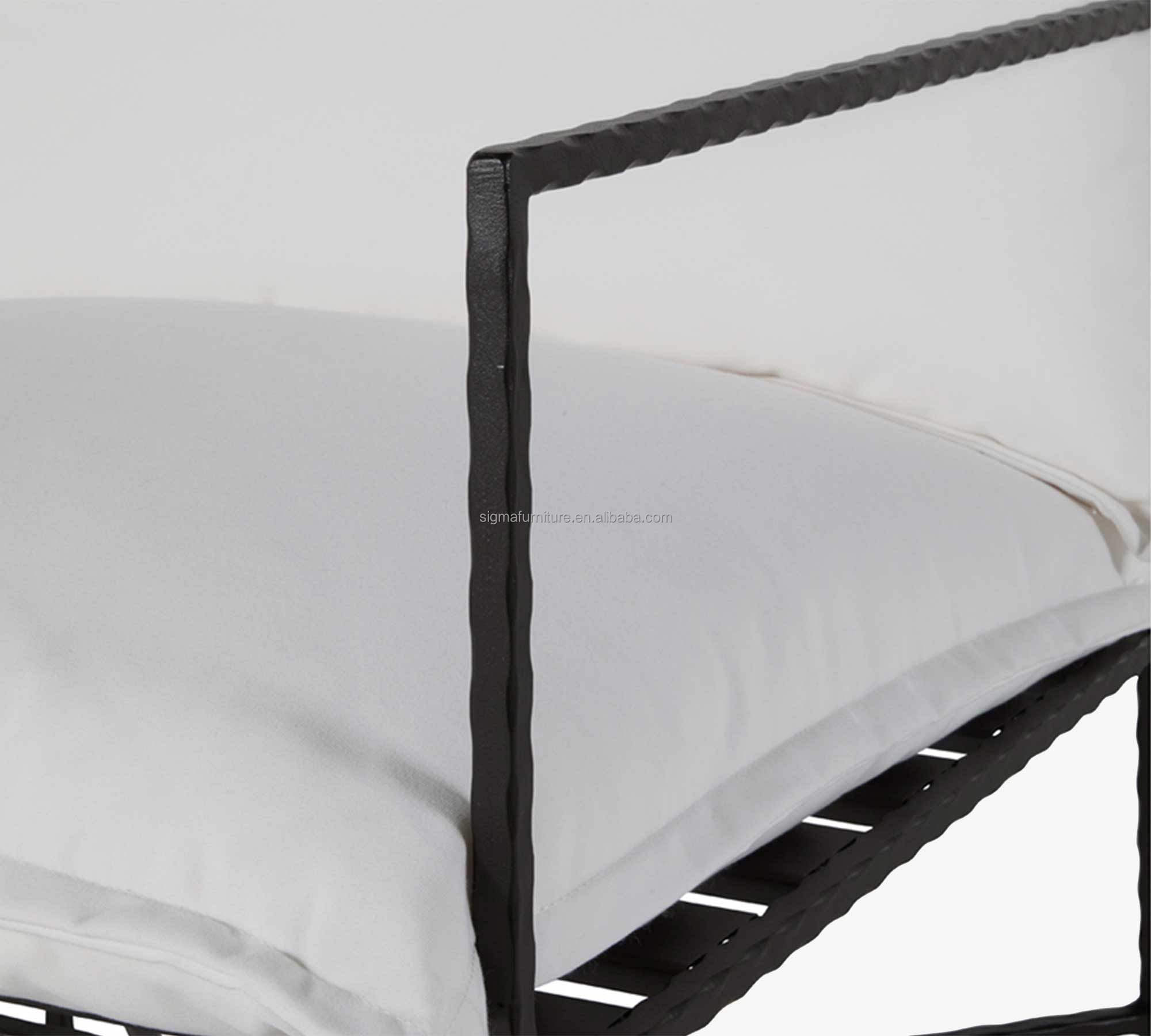 Low price customized aluminum patio 3 seat sofa metal lounge garden sofa chaise