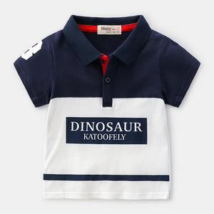 Camiseta Polo de Manga Corta de Algodón Orgánico con Estampado de Letras para Niños, Fabricada en China, de Banglad - Product Image 2