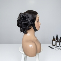 Cabello Humano 100% Brasileño, 12 Pulgadas, Rizado y Voluminoso, Estilo Lujoso, Transparente, Natural, Frontal Doble para Mujer
