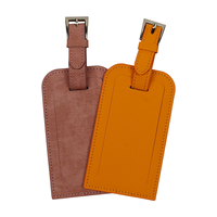 Étiquettes de sac en cuir PU de haute qualité, étiquettes de sac de voyage de luxe pour hommes et femmes, cadeau