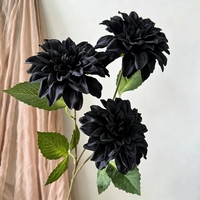 YOPIN-2886 3-koppige Kunstmatige Dahlia Bloemen Steel Zijde Kunstmatige Dahlia voor Bruiloft Bloemdecoratie Huisdecoratie