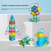Ensemble de blocs de construction éducatifs pour enfants Tuiles magnétiques fortes Puzzle Assemblage Jouets en plastique pour garçons et filles Idée cadeau