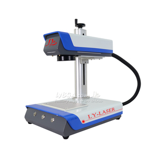 เครื่องแกะสลักโลหะแบบตั้งโต๊ะ LY Desktop Mini Fiber Laser Marking Machine รุ่นอัพเกรด พร้อมแกนหมุนแบบลูกกลิ้ง กำลัง 50W 30W 20W UV 5W - Product Image 1