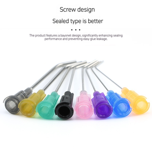 DM 1.5 inç 45 derece bükülmüş iğne Luer kilit künt tutkal iğneler dağıtım şırınga İpuçları - Product Image 6
