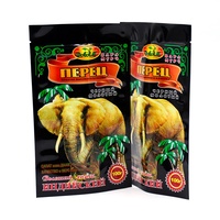 Sachet refermable personnalisé de qualité alimentaire, résistant à l'humidité, pour épices et poudre de poivre noir, thermoscellable et à découpe facile