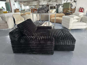 Muebles para el hogar ocio sala de estar sofá cama <span class=keywords><strong>puff</strong></span> tela cómoda cama relajante sofá asiento individual Villa interior salón cama sofá - Product Image 4