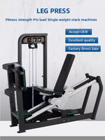 Machine commerciale professionnelle de presse de jambe assise en acier d'équipement de gymnase d'intérieur de prix usine