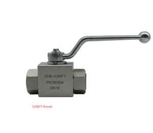 บอลวาล์วไฮดรอลิกแบบปิด-เปิด รุ่น Khb-1/2npt 7250psi ขนาด 1/2" Npt 500 บาร์ ผลิตในโรงงานหนิงโป ประเทศจีน ของแท้และของใหม่ ทนทานต่ออุณหภูมิสูง รองรับ OEM - Product Image 1