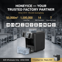 HONEYICE Machine à glaçons 2-en-1 et machine à granita pour cocktails, refroidissement par compresseur, sans BPA, certifiée CE/ETL, OEM/ODM disponible