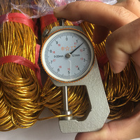Fil élastique d'or de cordon de ruban de haute qualité de polyester et coton et nylon