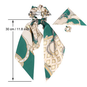 Шелковые резинки для волос с цепочкой и полосками, для дредов, женские, 16 цветов, регулируемые, аксессуары для волос - Product Image 4