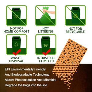 ถุงใส่ขี้สุนัขแบบย่อยสลายได้เองตามธรรมชาติ ผลิตจาก HDPE+EPI สำหรับกำจัดของเสียสัตว์เลี้ยง - Product Image 6