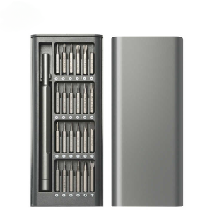 Set obeng presisi magnetik portabel, 25 In 1 set Obeng mikro untuk memperbaiki ponsel komputer - Product Image 1