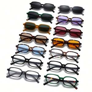 Gafas de Sol Rectangulares Pequeñas con Logotipo Personalizado, Color Caramelo, Nuevas 2025, UV400, Remaches, Montura Pequeña, para Mujer - Product Image 3