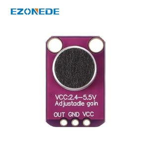 โมดูลเครื่องขยายเสียงไมโครโฟน Electret GY-MAX4466 MAX4466 บอร์ด Breakout สีน้ําเงินที่ปรับได้ - Product Image 2