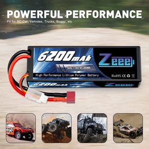 Zeee 2S Hard Case Batterij 6200Mah 7.4V 60C Met Deans T Connector Voor Rc Voertuigen Auto Vrachtwagen truggy Boot Racing Hobby - Product Image 6