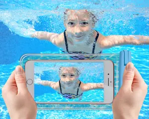 Hot Bán 2024 PVC Inflatable Float Bơi Điện Thoại Chống Thấm Nước Trường Hợp Đối Với iPhone 14 15 Pro Max Không Thấm Nước Trường Hợp