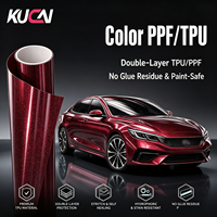 Film de protection de voiture TPU rouge brillant de haute qualité 7,5 mil, film vinyle PPF auto-cicatrisant 1,52*15M
