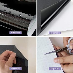 ORON DECO <span class=keywords><strong>Carta</strong></span> <span class=keywords><strong>da</strong></span> Parati Nera Lucida Glitterata Autoadesiva Design Moderno Impermeabile Staccabile e Riposizionabile <span class=keywords><strong>per</strong></span> Cucina - Product Image 6