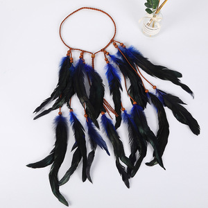 ที่คาด<span class=keywords><strong>ผม</strong></span>ขนนกสไตล์ฮิปปี้โบฮีเมียนสำหรับผู้หญิง - โลหะ 60 ซม. สำหรับงานแต่งงาน/ปาร์ตี้/เทศกาลปีใหม่ เครื่องประดับศีรษะ Idealway - Product Image 6