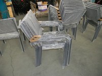 Table de patio ronde en métal de 42 pouces fabriquée en Chine