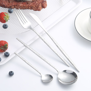 Ensemble de couverts en acier inoxydable, 12 pièces, couteau, fourchette, cuillère, boîte-cadeau de style occidental, passe au lave-vaisselle, pour la vaisselle familiale - Product Image 2