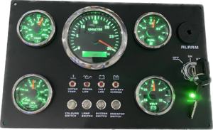 Evrensel 12V/ 24V deniz motoru enstrüman göstergeleri paneli, uyumlu tüm gemiler Dashboard