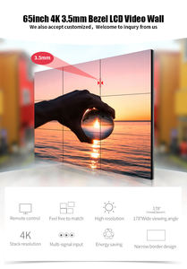 65 inç dar çerçeve 3.5mm lcd video duvar kapalı akıllı ekleme ekran 4K ekran çoklu panel <span class=keywords><strong>tv</strong></span> duvar - Product Image 3