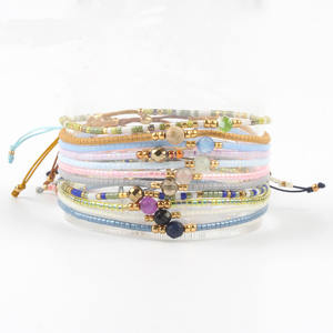 L'<span class=keywords><strong>amicizia</strong></span> regola i fascini dei gioielli che fanno il commercio <span class=keywords><strong>all</strong></span>'ingrosso del braccialetto dei gioielli della corda tessuta mano degli accessori - Product Image 1