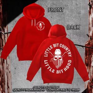 Sweat-shirts à capuche pour hommes surdimensionnés, design vierge, logo personnalisé, motif vintage personnalisé, position avant, hiver, polyester/coton - Product Image 2