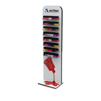 Maßgefertigtes Mehrstufiges Acryl-Regal Bodenständer Nagellack-Präsentationsregal Kosmetik-Ausstellungsständer Nagellack-Ständer Salon-Möbel