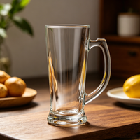 Verre à bière classique simple, tasse transparente de haute qualité pour la maison, le bar, le restaurant, outil de boisson