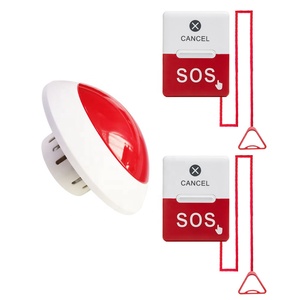 Wireless Emergency Call <strong>Button</strong> <strong>with</strong> <strong>SOS</strong> &amp; Cancel, 2 Remote Panels for Bedside or Bathroom RF Wireless for Nursing Home, Hospital - Product Image 1