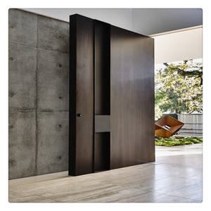Puertas de Madera Ace, Diseño Moderno, Interior, Liso, de Madera de Teca, Doble, Último Diseño, Principal, de Acero, Resistente, con Bisagra Pivotante para Puerta de Vidrio y Madera para Casa - Product Image 1